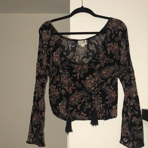 Boho paisley blouse